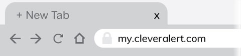 Open Clever Alert dashboard in browser